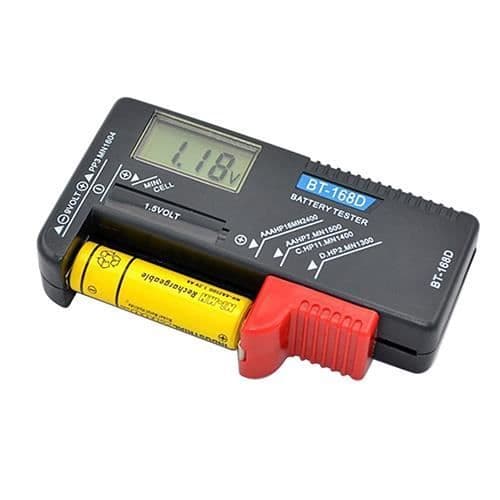 Batteritestare - BT-168D - Digital LCD - Kontroll av 9V - Kontroll av 1.5V - Bärbar