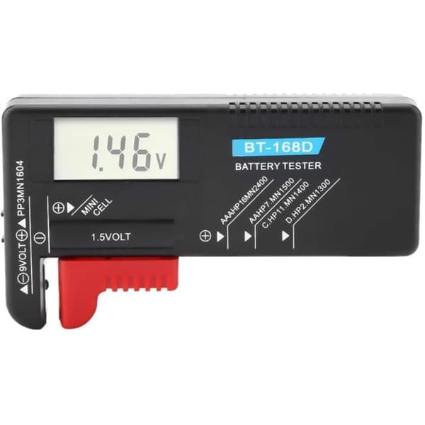Knappbatteritestare Digitalt LCD-batteritestare universell BT168D 43