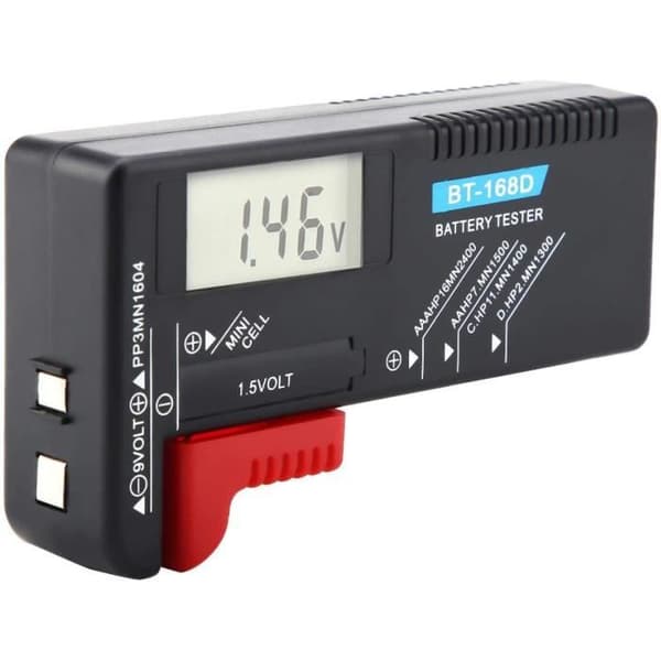 Knappbatteritestare Digitalt LCD-batteritestare universell BT168D 43