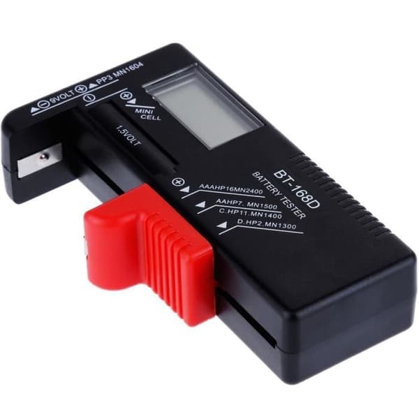Anpro Universell Batteritestare AAA AA Testare C D 1.5V 9V Knappcellsbatteritestare Digital Batteritestare
