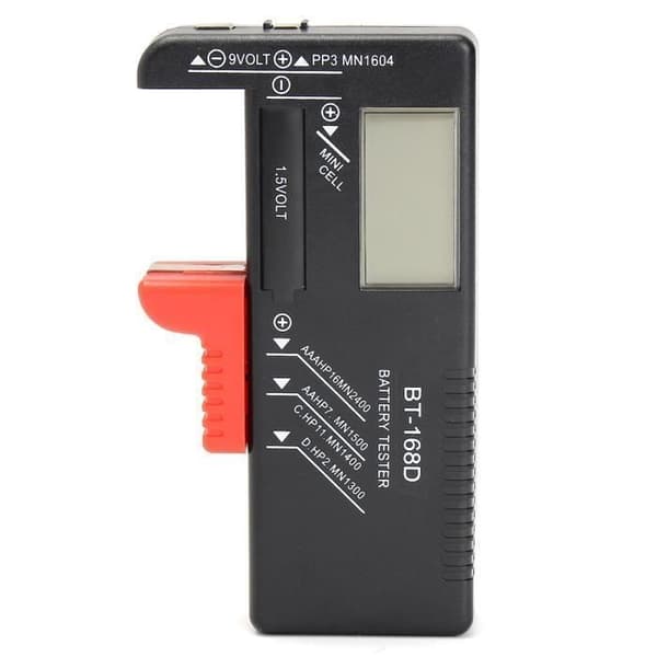 Letouch Testare av LCD Digital Universell för Knappcell AA/AAA/C/D/9V/1.5V