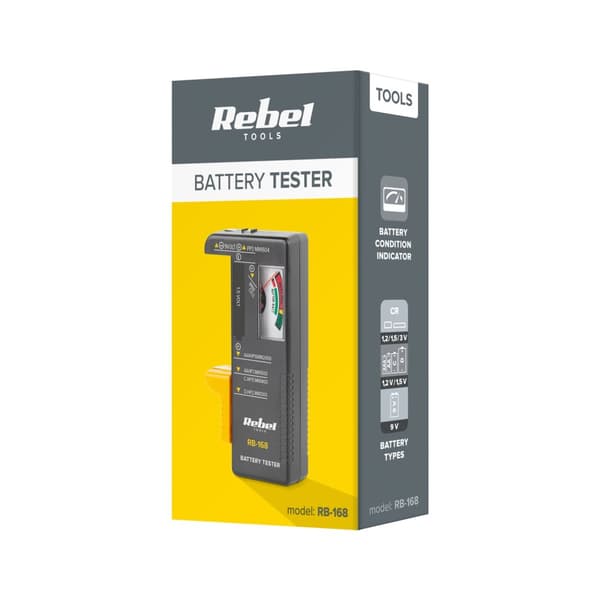 Rebel Tools RB-168 Batteritestare Voltmeter