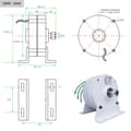 Miniatyrbillede 7 af 8: 300W 12V 24V Lav RPM NdFeb PMG Vindmøllegenerator - Gør-det-selv Horisontal Vindmølle