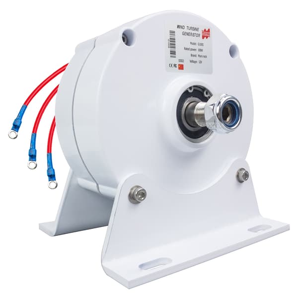 100W 12V 24V Lågvarv NdFeb PMG Vindturbingenerator - DIY Horisontell Vindkvarn