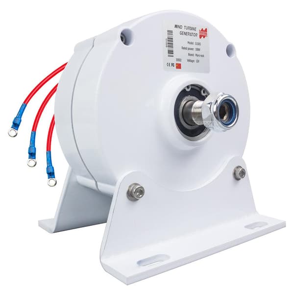 100W 12V 24V Lågvarv NdFeb PMG Vindturbingenerator - DIY Horisontell Vindkvarn