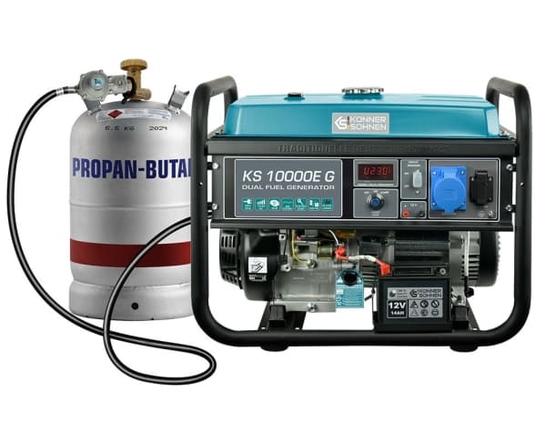Könner & Söhnen hybrid (bensin/LPG) generator KS 10000E G
