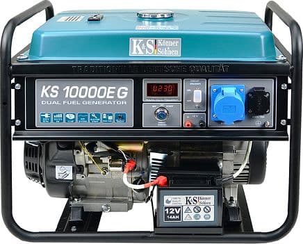 Könner & Söhnen hybrid (bensin/LPG) generator KS 10000E G