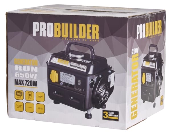 PROBUILDER - GENERATOR 650W/MAKS POWER 720W (SCHUKO) 63CC
