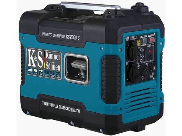 KÖNNER & SÖHNEN INVERTER STRØMGENERATOR 1,8kW 230V KS 2000i S Sort, Turkis