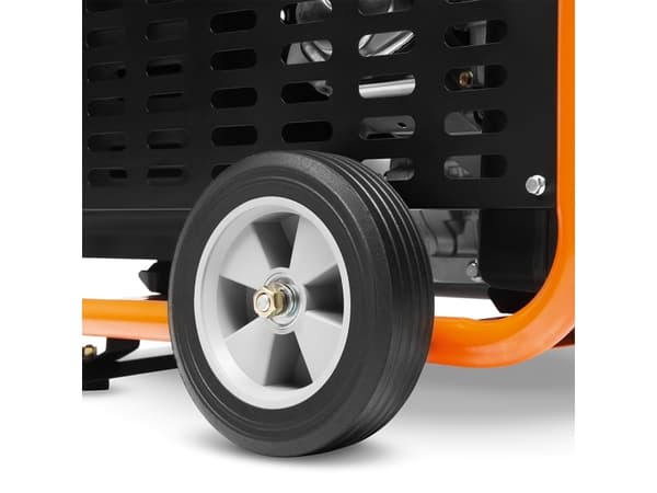 Daewoo GDA 8500E-3 moottori-generaattori 7000 W 30 L Benzin Sort, oranssi