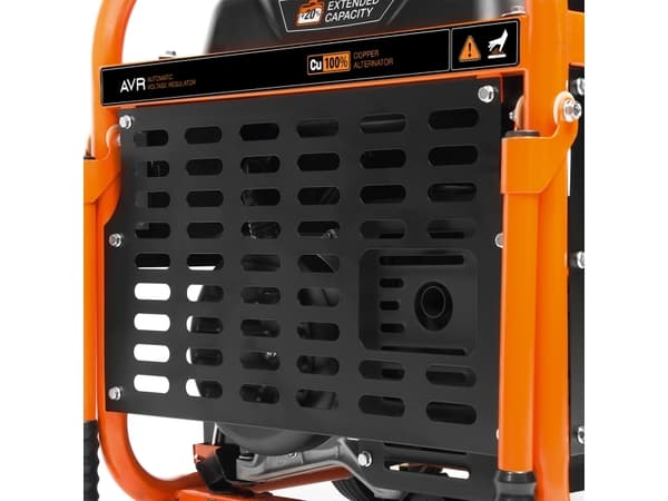 Daewoo GDA 8500E-3 moottori-generaattori 7000 W 30 L Benzin Sort, oranssi