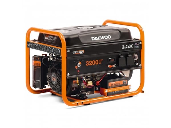 BENSINGENERATOR 3,2KW 230V/GDA 3500E DAEWOO
