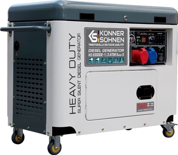 KÖNNER &amp; SÖHNEN GENERATOR DIESEL 7,0 kW 230/400 V KS 9300DE-1/3 ATSR SUPER S (EURO V)