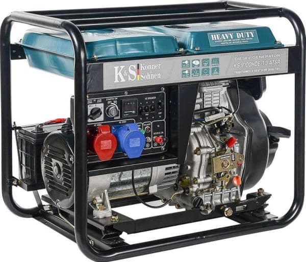 KÖNNER & SÖHNEN DIESELGENSETT/GENERATOR 7,0KW 230/400V KS 9100HDE-1/3 ATSR