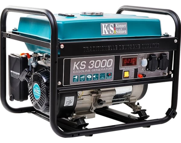 KÖNNER & SÖHNEN BENZIN-GENERATORSÆT/GENERATOR 2,6KW 230V KS 3000