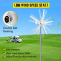 Miniatyrbild 9 av 11: 300W 5-blads vindturbingenerator med MPPT-kontroller, start med låg vindhastighet, enkel installation