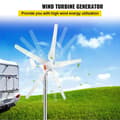 Miniatyrbild 2 av 11: 300W 5-blads vindturbingenerator med MPPT-kontroller, start med låg vindhastighet, enkel installation