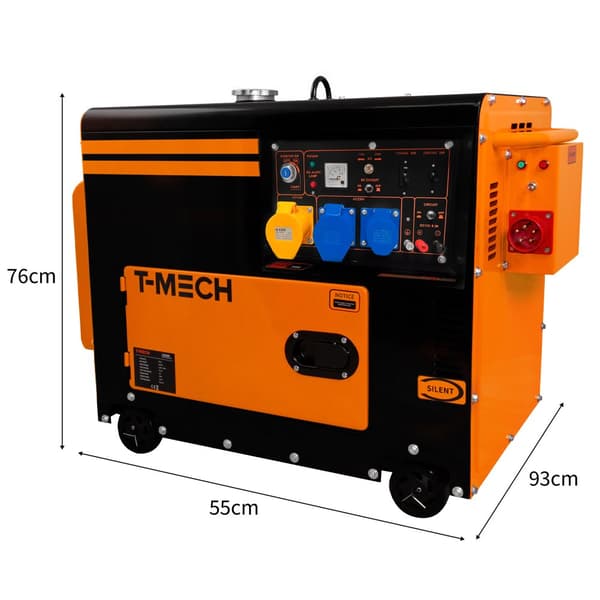 T-Mech Bærbar Lydløs Dieselgenerator