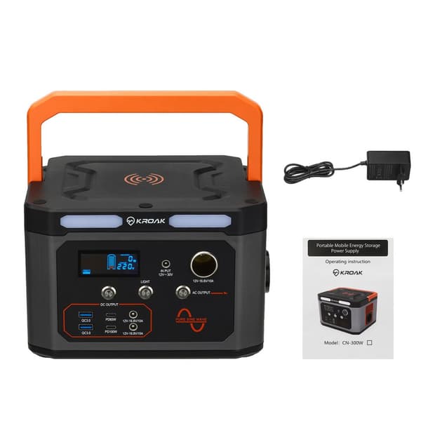 KROAK 320WH kraftstation 300W bärbar solgenerator kraftgenerator