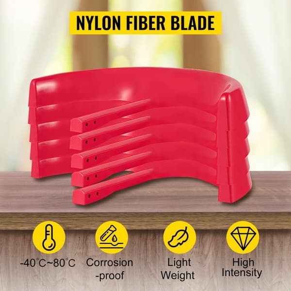 Vertikal Akse Vindmølle 400W 12V - Lav Startfart, Nylon Fiber Vinger & Indbygget Kontroller