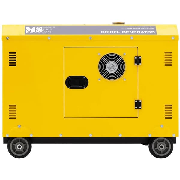 MSW Dieselgenerator - 8500 W - 30 L - 240/400 V - Portabel - AVR - Euro 5