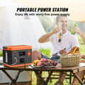 Miniatyrbild 2 av 8: 296Wh 300W bärbar kraftstation, ren sinusvåg, högkvalitativt litiumbatteri, snabbare laddning, 9 laddningsportar, hög säkerhet