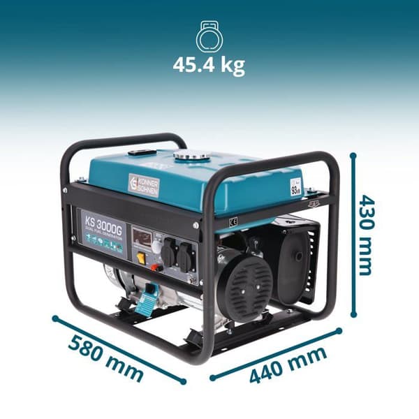 Bensin/gasgenerator "Könner &amp; Söhnen" KS 3000 G