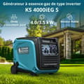 Miniatyrbild 6 av 6: KONNER &amp; SOHNEN 4000W KS4000iEGS Ljudisolerad inverter bensin/gasgeneratorset