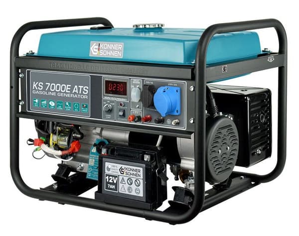 Konner &amp; Sohnen 5500W KS 7000E-ATS elektrisk dema bensingenerator