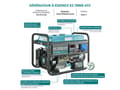 Miniatyrbild 6 av 6: Konner &amp; Sohnen 5500W KS 7000E-ATS elektrisk dema bensingenerator