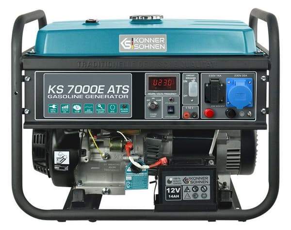 Konner &amp; Sohnen 5500W KS 7000E-ATS elektrisk dema bensingenerator