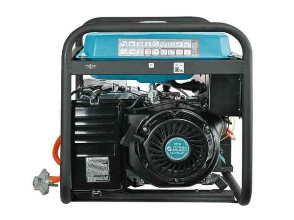 Könner &amp; Söhnen KS 10000E G bensin/gasgenerator - 7,5 kW/8,0 kW - Manuell/elstart