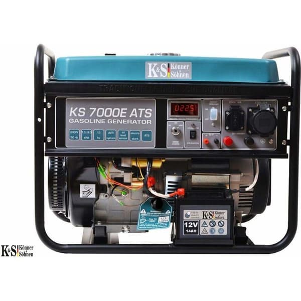 Konner &amp; Sohnen 5500W KS 7000E 1/3 trefas elektrisk dema bensingenerator