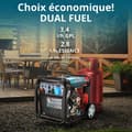Miniatyrbild 3 av 6: Generator 8000W bensin- och gasväxelriktare Konner &amp; Sohnen KS 8100iEG