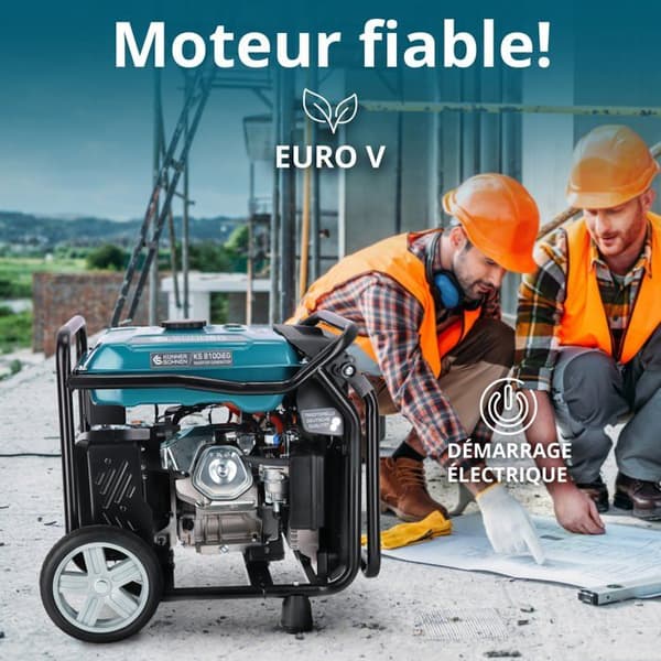 Generator 8000W bensin- och gasväxelriktare Konner & Sohnen KS 8100iEG