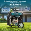 Miniatyrbild 2 av 6: Generator 8000W bensin- och gasväxelriktare Konner &amp; Sohnen KS 8100iEG