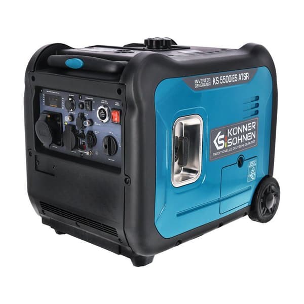 KS 5500iES ATSR inverter generatorset max effekt/nom: 5500W/5000W, kopparlindning, 2 USB-kontakter, ATS-utgång