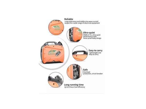 Kepsim K2000 230V 2000 Watt generator kraftværk
