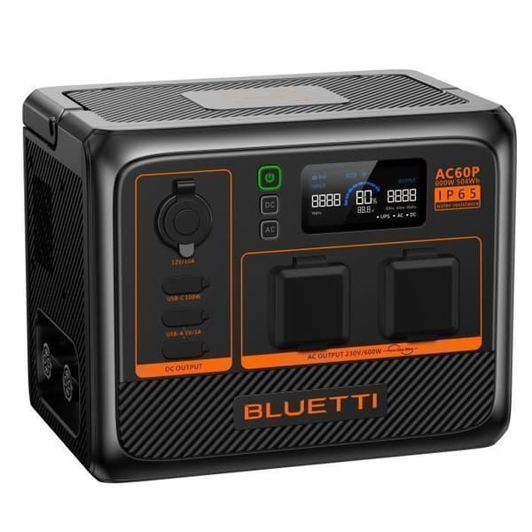 KIT Elektrisk station BLUETTI AC60P med MP200