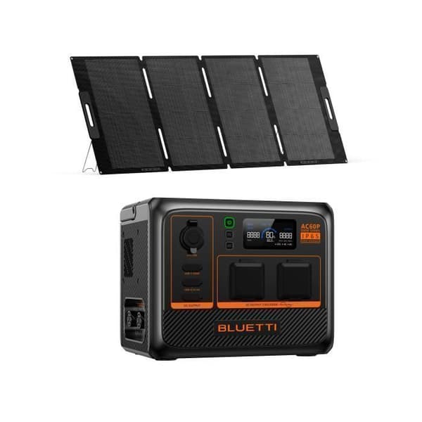 KIT Elektrisk station BLUETTI AC60P med MP200