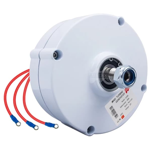 Permanentmagnetgenerator, 600R/M rotationshastighet, kompatibilitet med vertikal eller horisontell vindturbin., AC12V, En axel, 100W
