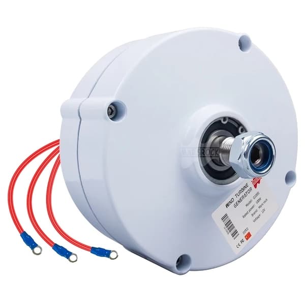 Permanentmagnetgenerator, 600R/M rotationshastighet, kompatibilitet med vertikal eller horisontell vindturbin., AC12V, En axel, 100W