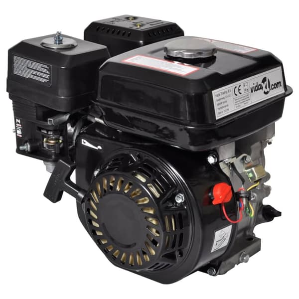 vidaXL benzinmotor 6,5 hk 4,8 kW sort -  Generatorer