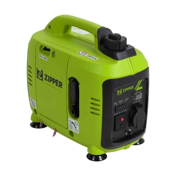 ZIPPER ZI-STE1000INV invertergenerator - 1000 W - Bensin - Kompakt och ekonomisk Svart, Grön