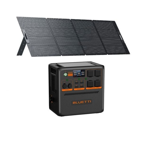 KIT Elektrisk station BLUETTI AC240P med PV350 Svart