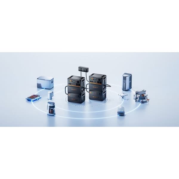 KIT Elstation BLUETTI AC240P med B210P, 3993Wh, IP65