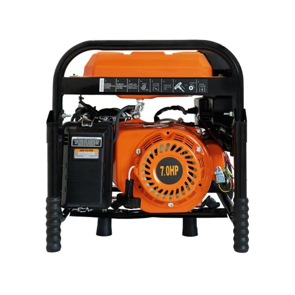 Portabel Bensindriven Generator 3300W 7HP 4-takts 210cc Elektrisk Nyckelstart Digital Display Enfas Nödkraft 230V AC 12V DC-utgång Pulverlackerat Stål