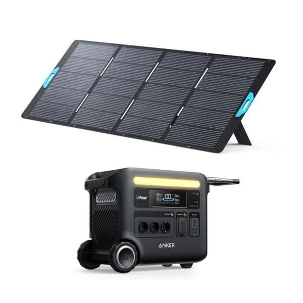 KIT Elektrisk station Anker SOLIX F2600 med PS400
