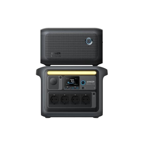 KIT Elektrisk station Anker SOLIX C1000X med BP1000, 2112 Wh, 4*1800w