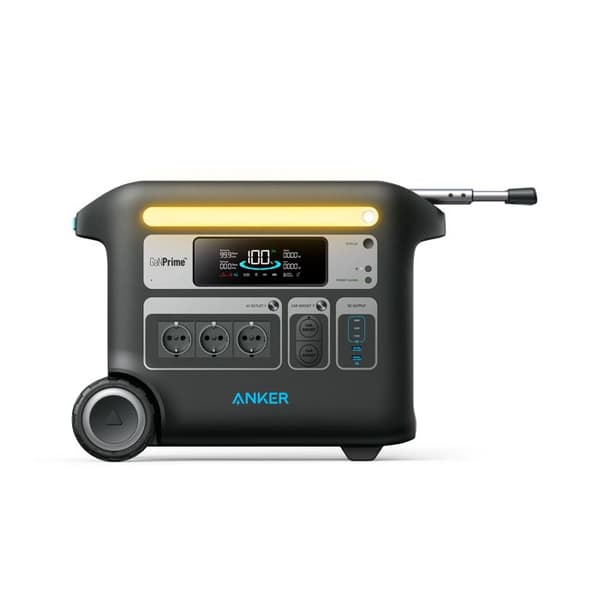 KIT Elstation Anker SOLIX F2000 med BP2600, Batteri 4096 Wh